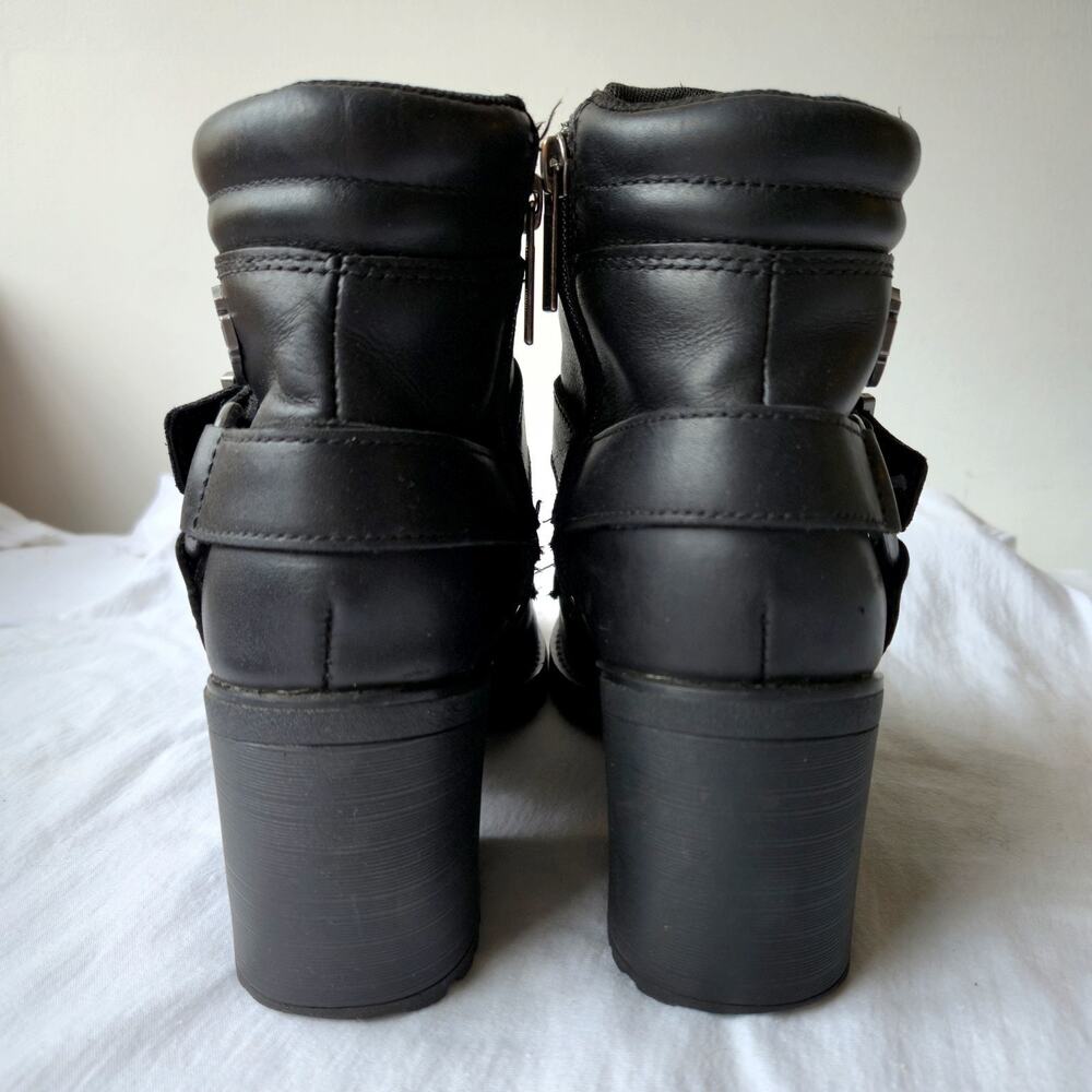 Harley Davidson Howell Women's 5'' Waterproof Leather Moto Boots Black Size 7.5 - Picture 3 of 10